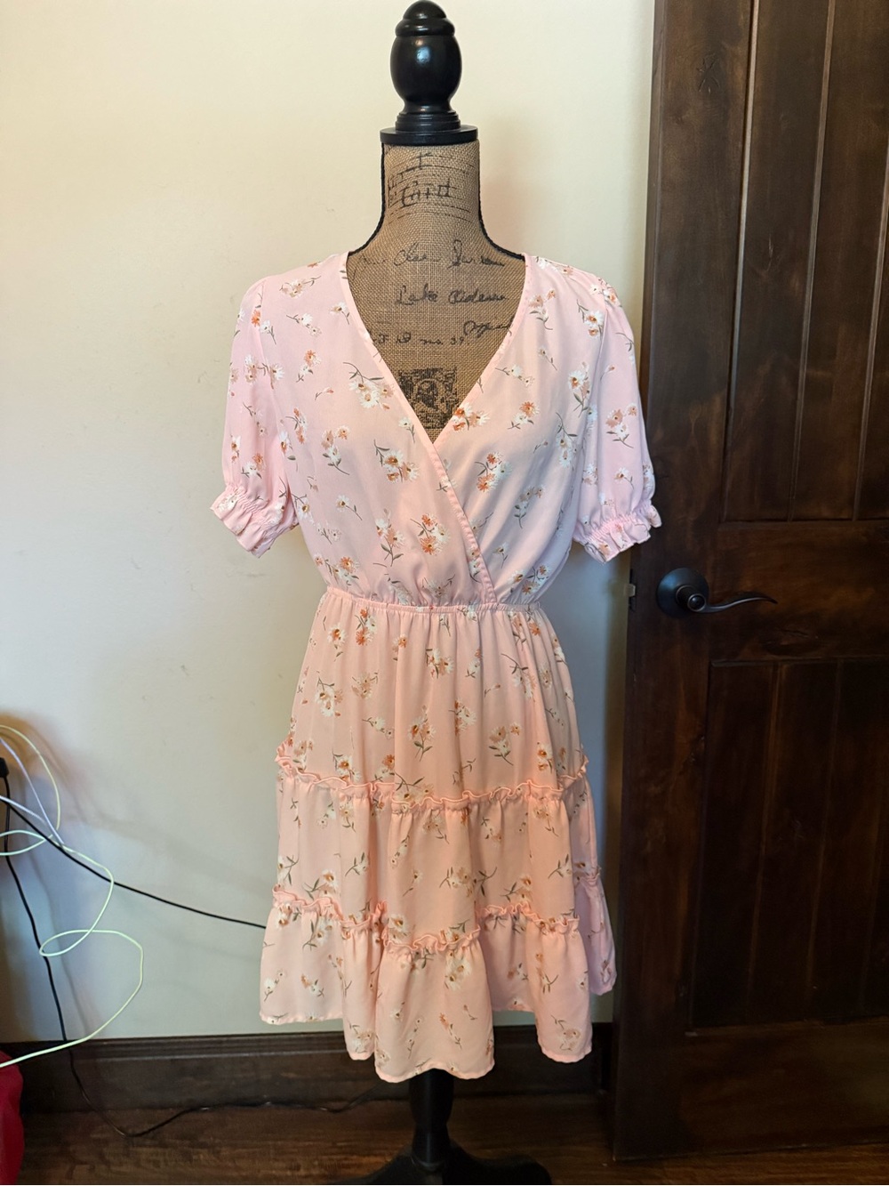 Pretty pink floral dress